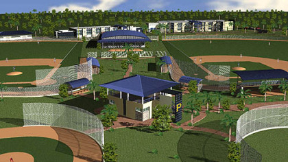 An artist's rendering of the Pirates' Latin American training complex in the Dominican Republic.