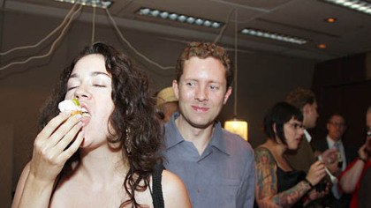 Verity Auden-Stevenson with Alan McGaughey.