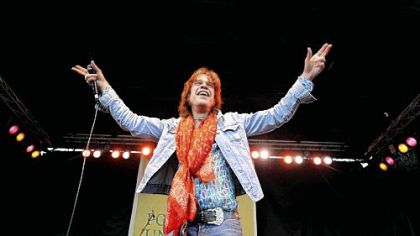 David Johansen of The New York Dolls had a great time performing at the Three Rivers Arts Festival Sunday.