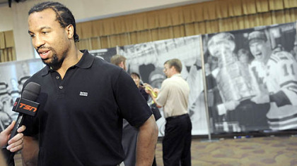 Georges Laraque --  "As disappointing as it is [to be scratched], if we win, it's good."