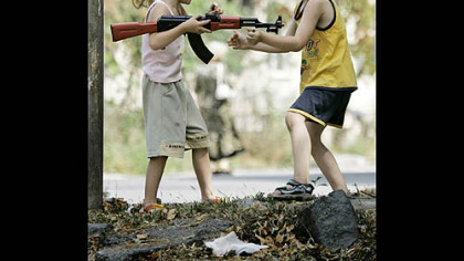 TSKHINVALI, South Ossetia -- In Georgia's breakaway province children play outside a burned out building. Last week, Russian President Dmitry Medvedev recognized two Georgian rebel territories of South Ossetia and Abkhazia as independent states, prompting harsh criticism from Western nations.