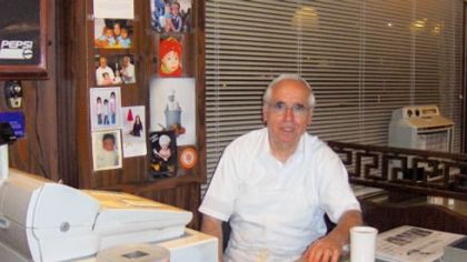 4:52 a.m. at Ritter's:
Pete Velisaris, one of the owners of Ritter's Diner.
