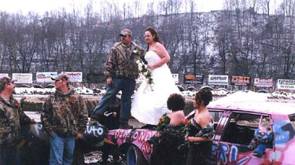 Ron and Kelli Sarsfield, of Hunker, Westmoreland County, will appear on the show "My Big Redneck Wedding" on Country Music Television at 9 p.m. tomorrow. The couple got married Dec. 8 at Motordrome Speedway in Smithton, and their reception was at Hunker fire fall outside New Stanton.