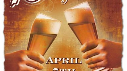 A poster from the Brewers Association marks the 75th anniversary of legal beer.