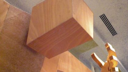 David Butts' "Giant" sculpture is part of "Tough Art," an exhibit of pieces at the Children's Museum of Pittsburgh that invite kids to get into the picture.