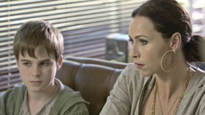 Aidan Mitchell portrays Sam Malloy and Minnie Driver is Dahlia Malloy on 'The Riches," which has its season two debut tonight on FX.