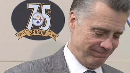 Steelers president Art Rooney II remembers Myron Cope yesterday.