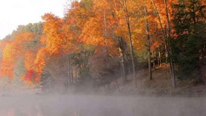 Lake Logan in the fall.