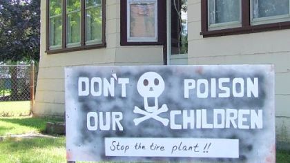 Many residents of eastern Erie near the former International Paper Co. property where a $330 million tire incinerator/electric generation plant is proposed express their opposition to the plant.