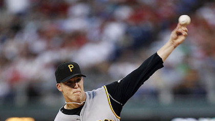 Paul Maholm throws in the second inning against the Philadelphia Phillies last night in Philadelphia.