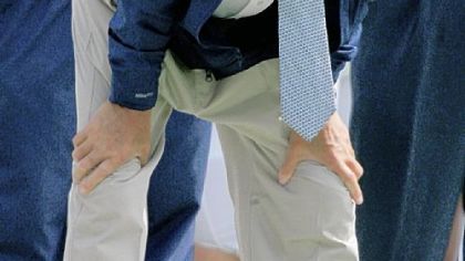 Joe Paterno pauses during the game vs. Temple Sept. 20. He coached the second half from the press box.