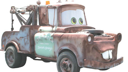 Tow Mater from the movie "Cars" will roll into the Convention Center as part of this weekend's World of Wheels.
