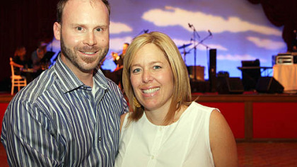 Rob Long with Cathy Lewis-Long during Hothouse ?08 at the Union Trust Building, Downtown.