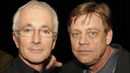 Anthony Daniels, left,  and Mark Hamill.