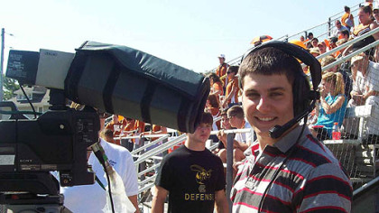 Waynesburg University
Alan Jaskiewicz, of New Kensington, a freshman at Waynesburg University and a communications major, worked the Steelers playoff game.