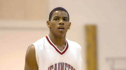 Jan. 14, 2006: Pryor brings the ball down court against Greensburg Central Catholic.
