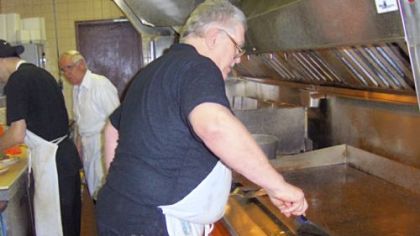 1:43 a.m. at Ritter's:
Cook Charles Klemz.