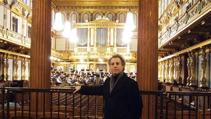 Incoming Pittsburgh Symphony music director Manfred Honeck stands in the back of the Musikverein Hall in Vienna in the same spot where he heard his first concert decades ago.