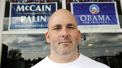 Glenn Hiller stands in front of the Dott Store, in the town of Dott in Fulton County.