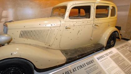 Bonnie and Clyde were two of the most notorious bank robbers in American history. This bullet-ridden 1934 Ford, which is featured in the new National Museum of Crime & Punishment in Washington, D.C., was the couple's death car in the 1967 movie of the same name starring Faye Dunaway and Warren Beatty.