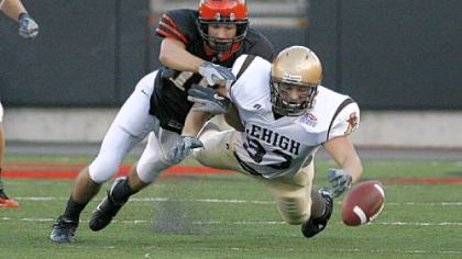When he's not working toward becoming an orthopedist, Princeton's Dan Kopolovich -- a McKeesport High School graduate -- runs down a Lehigh receiver last fall.