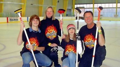 Burchesky family, from left, Michael, Bonnie, Natalie, Steve.