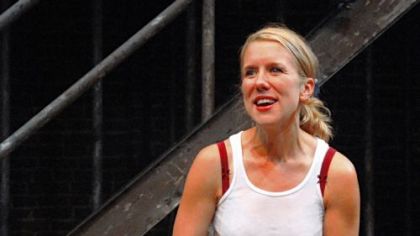 Lauren Weedman goes for a dizzying ride at City Theatre.