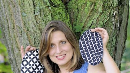 Mary Beth Karchella-MacCumbee, who belongs to what she calls "the cloth community," makes eco-friendly personal cloths (reusable toilet "paper").