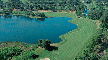 Aerial shot of the Dunes Golf & Beach Club in Myrtle Beach, S.C.
