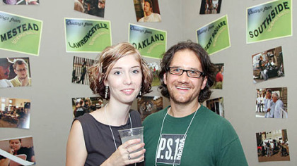 Kristen Lauth-Shaeffer with Andrew Halasz.