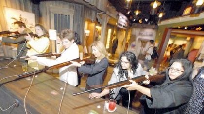 Old West Shooting Gallery at the museum.
