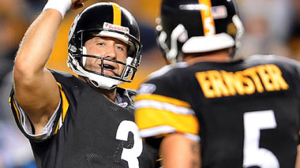For the second game in a row, Jeff Reed kicked the winning field goal as time ran out.