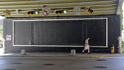 The mural depicting the Pirates' all-time greats has been removed from beneath the Boulevard of the Allies ramp.