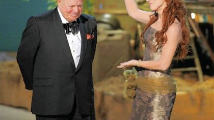 Don Rickles and Kathy Griffin make the award presentation for outstanding reality-competition program.
