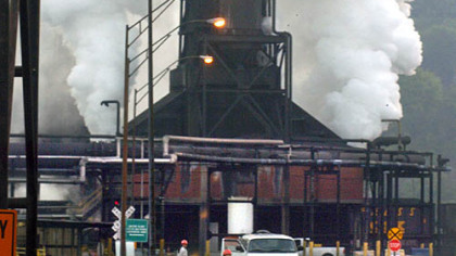 A gate at U.S. Steel's Clairton Works