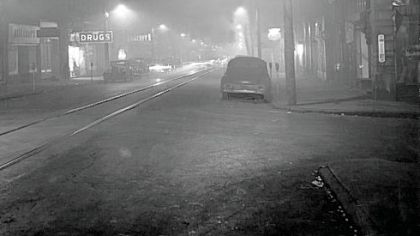 Deadly pollutants were trapped by an air inversion.