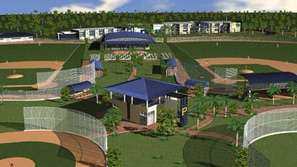 An artist's rendering of the Pirates' Latin American training complex in the Dominican Republic.