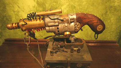 Anton Miriello, the creator of "Raygun," is one of 16 artists in the exhibition "Out of This Furnace" at the Unsmoke Systems gallery. Miriello's family has lived in Braddock for several generations.