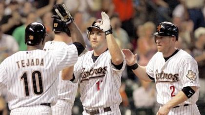 Lance Berkman's three-run home run in the first was part of his four-RBI night in Houston's 9-3 win against the Pirates at Minute Maid Park.
