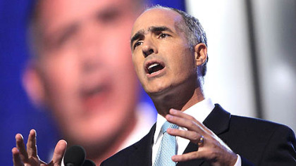 Sen. Bob Casey Jr. depicted Sen. Barack Obama as a force for tolerance.