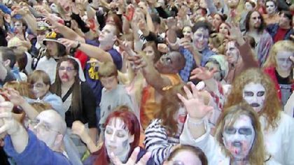 Horror film lovers take part in the Zombie Walk at Monroeville Mall, where George Romero's 1977 "Dawn of the Dead" was filmed.
