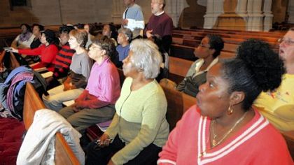 The Pittsburgh Gospel Choir rehearses.