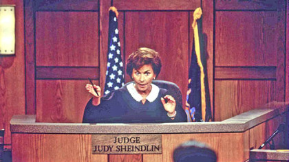 "Judge Judy," withJudge Judy Sheindlin presiding, leads court reality shows in ratings.