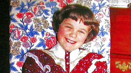 Rebecca Beinlich Sodergren at the family Thanksgiving dinner in 1983.