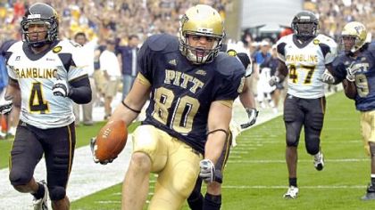 Pitt tight end Nate Byham has 17 receptions this season, but four were Friday.
