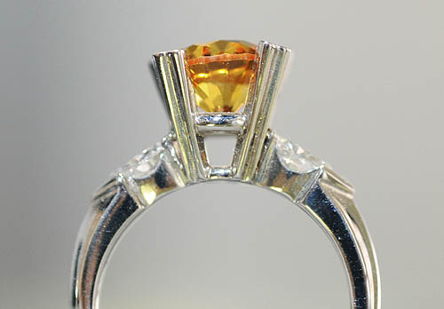Engagement Rings Pittsburgh on Engagement Ring With Yellow Center Stone Inside Diamonds  From Robert