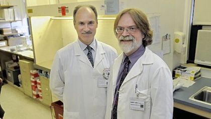 Dr. John Lister and Dr. Gary Gilmore of West Penn Hospital led research that points to a possible advantage from fetal cells remaining in a mother's body long after giving birth.