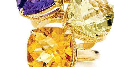 Tiffany Colored Gemstone Cocktail Rings