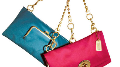 Amanda Satin Foldover Flap purse retails for $298