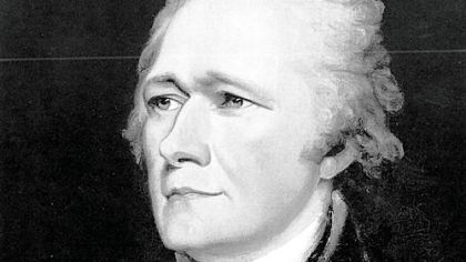 Alexander Hamilton, shown in a circa 1804 portrait  by John Trumbull, is criticized for his economic policies in a new book.
